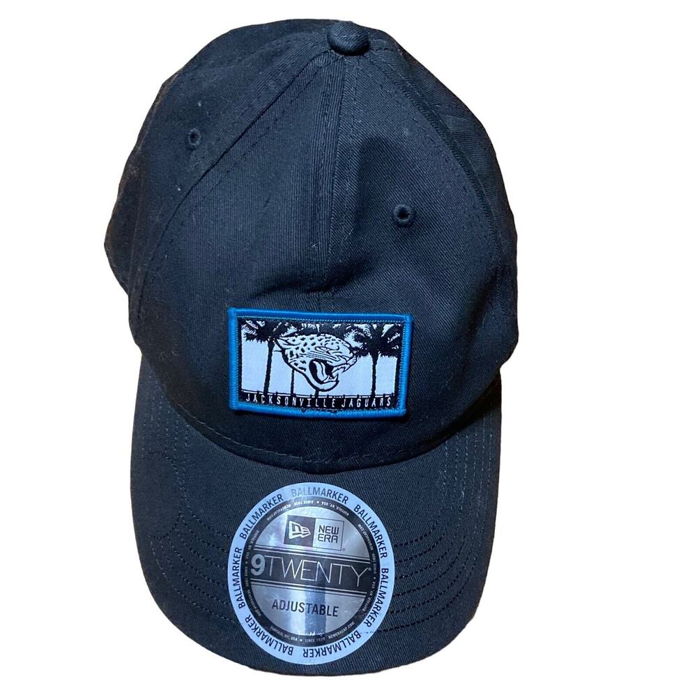 Jacksonville Jaguars Hat Cap Black Adjustable NFL Football‎